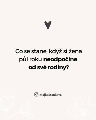 Někdy stačí půl roku bez jediného dne pro sebe… a žena začne pomalu mizet. Ne z domu. Ze sebe.😮‍💨 V tomhle carouselu...