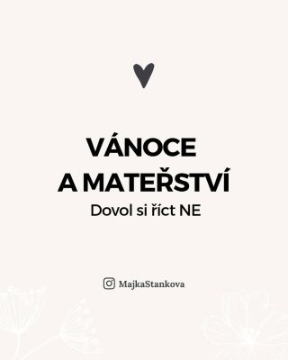 Možná to taky znáš…� 🎄Vánoce se blíží a s nimi i seznam věcí, které „by se měly“ zvládnout.� Cukroví, výzdoba, dárky,...