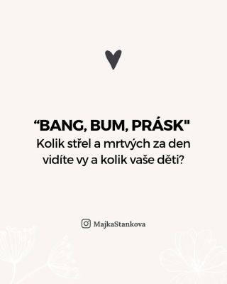 V jednu chvíli díváš na Bajaju a najednou se ve vteřině rozletí čísi mozek a chrstá tam krev 🩸 Ano, mluvím o těch pár...